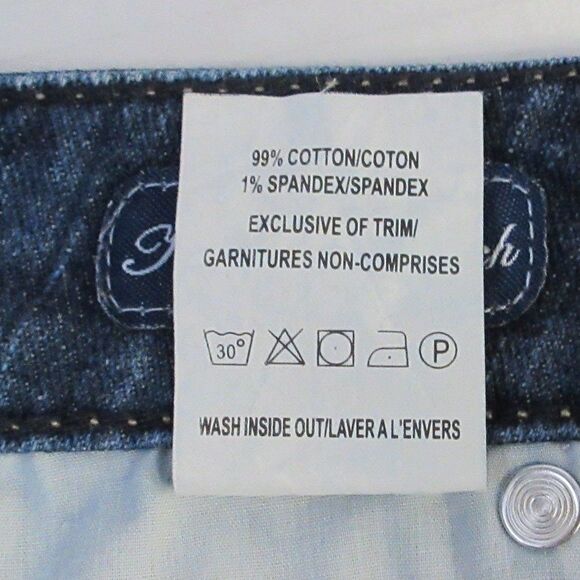 BOOTHEEL TRADING CO Kennett Beach CAPRI Skimmer Denim Jeans Sz 27/4 Cheryl Crow - Picture 8 of 12